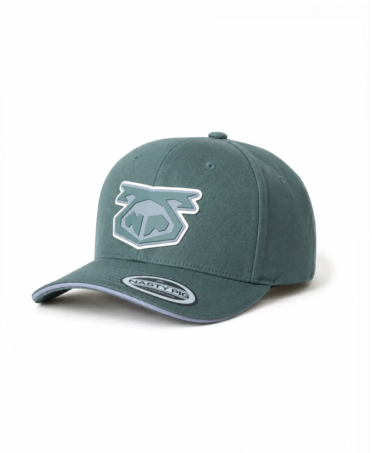 Casquette Snout 3.0 pour homme Nasty Pig - Vert armée/Gris requin/Blanc