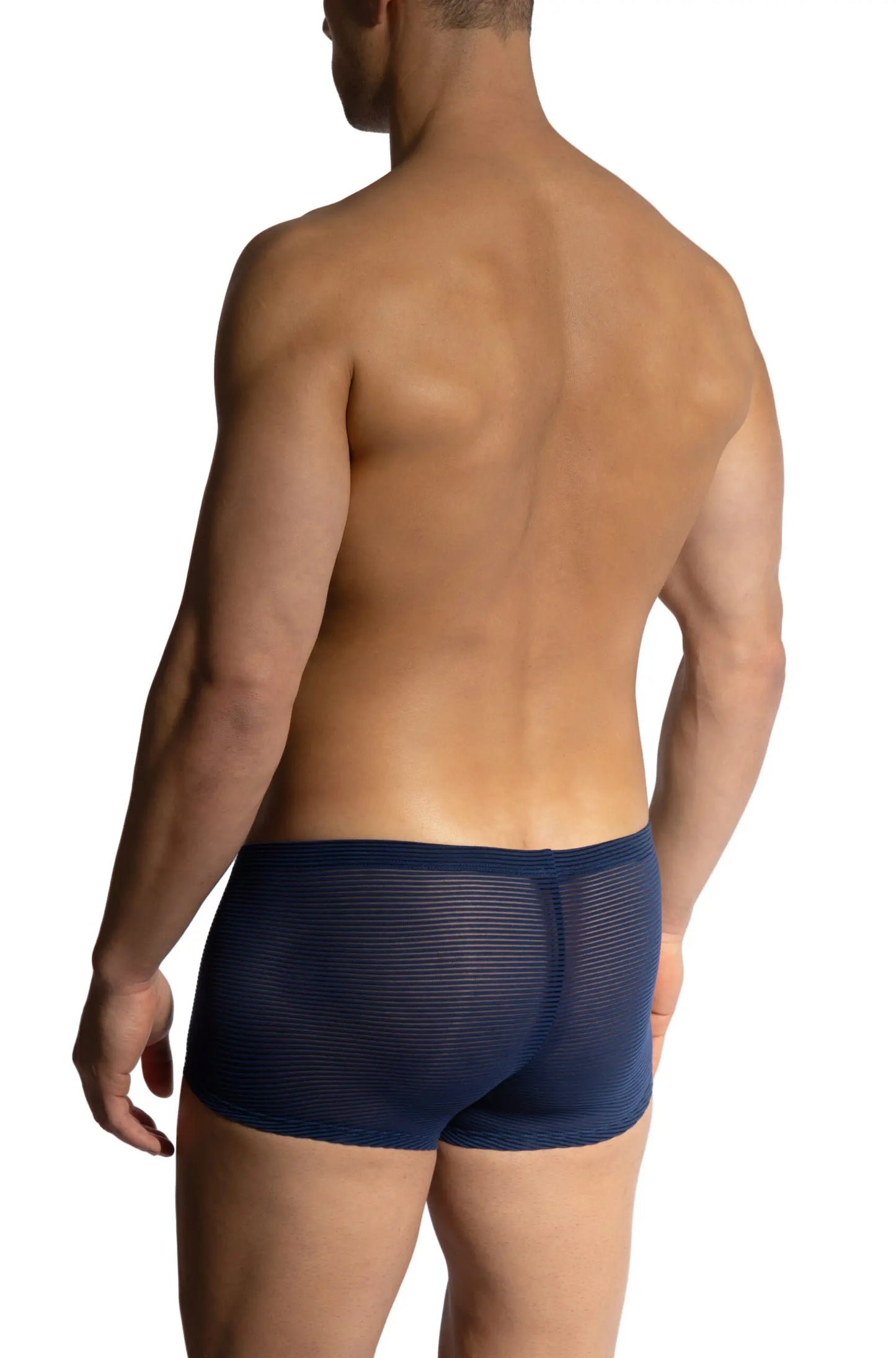 Navy blue textured briefs made from soft fabric by olaf benz minipants for comfortable everyday wear