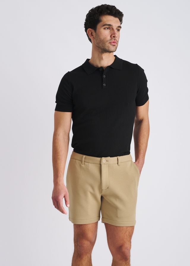 POSTMARC Stretch Knit Chino Shorts - Khaki