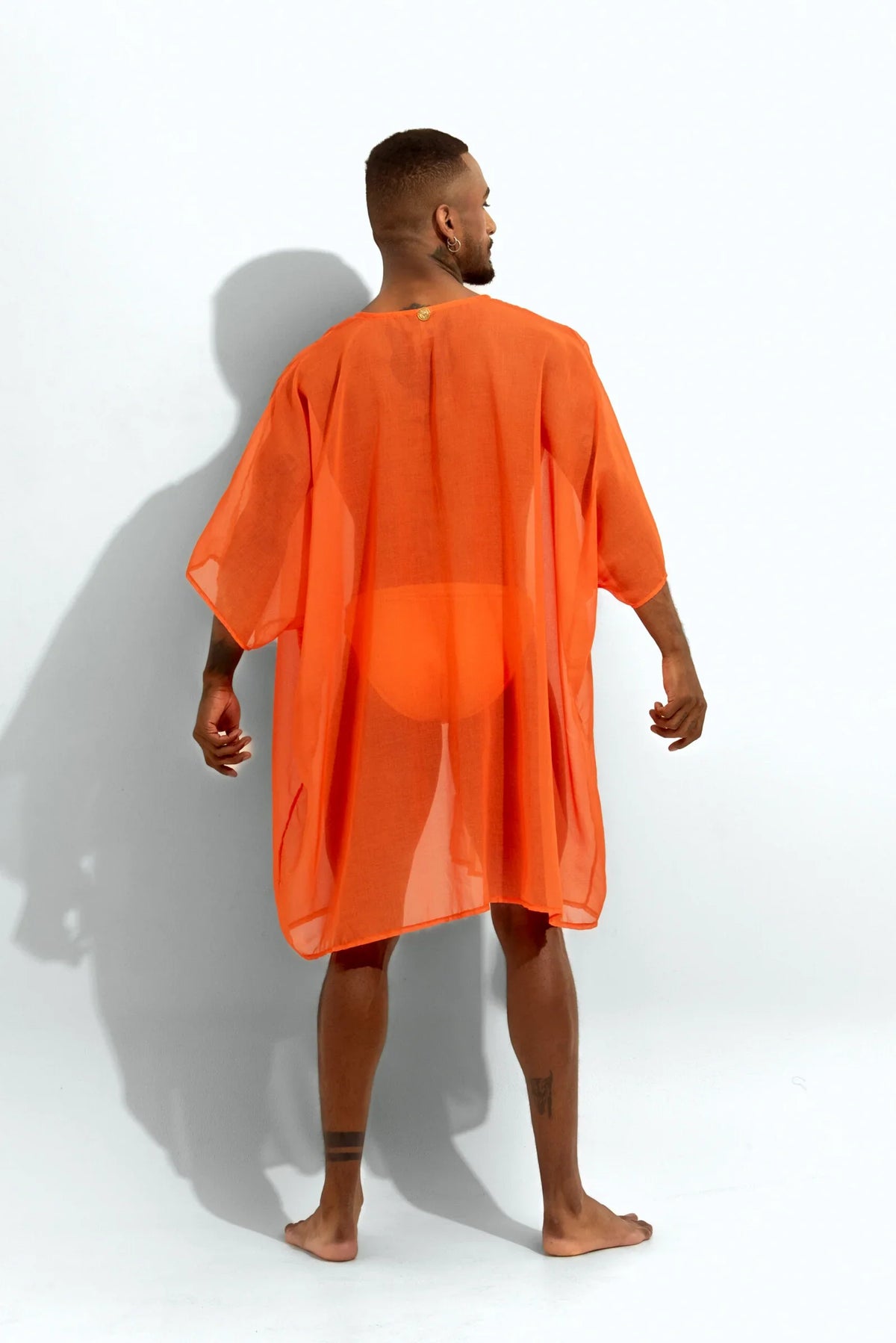 Poxeidon Men's The Solid Cover Up - Marigold Instinct
