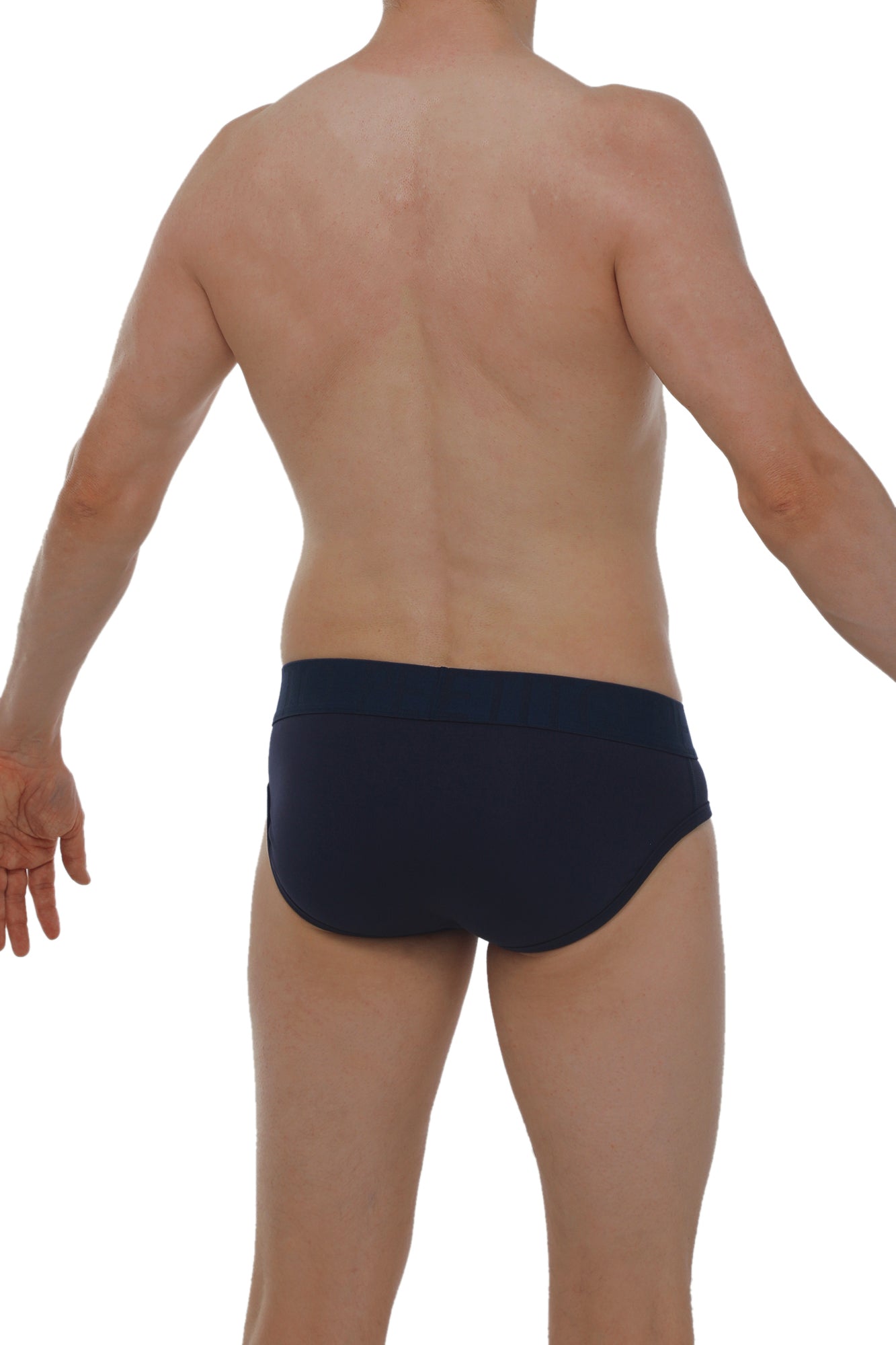 Navy blue modal briefs from petitq featuring a soft breathable fabric for everyday comfort