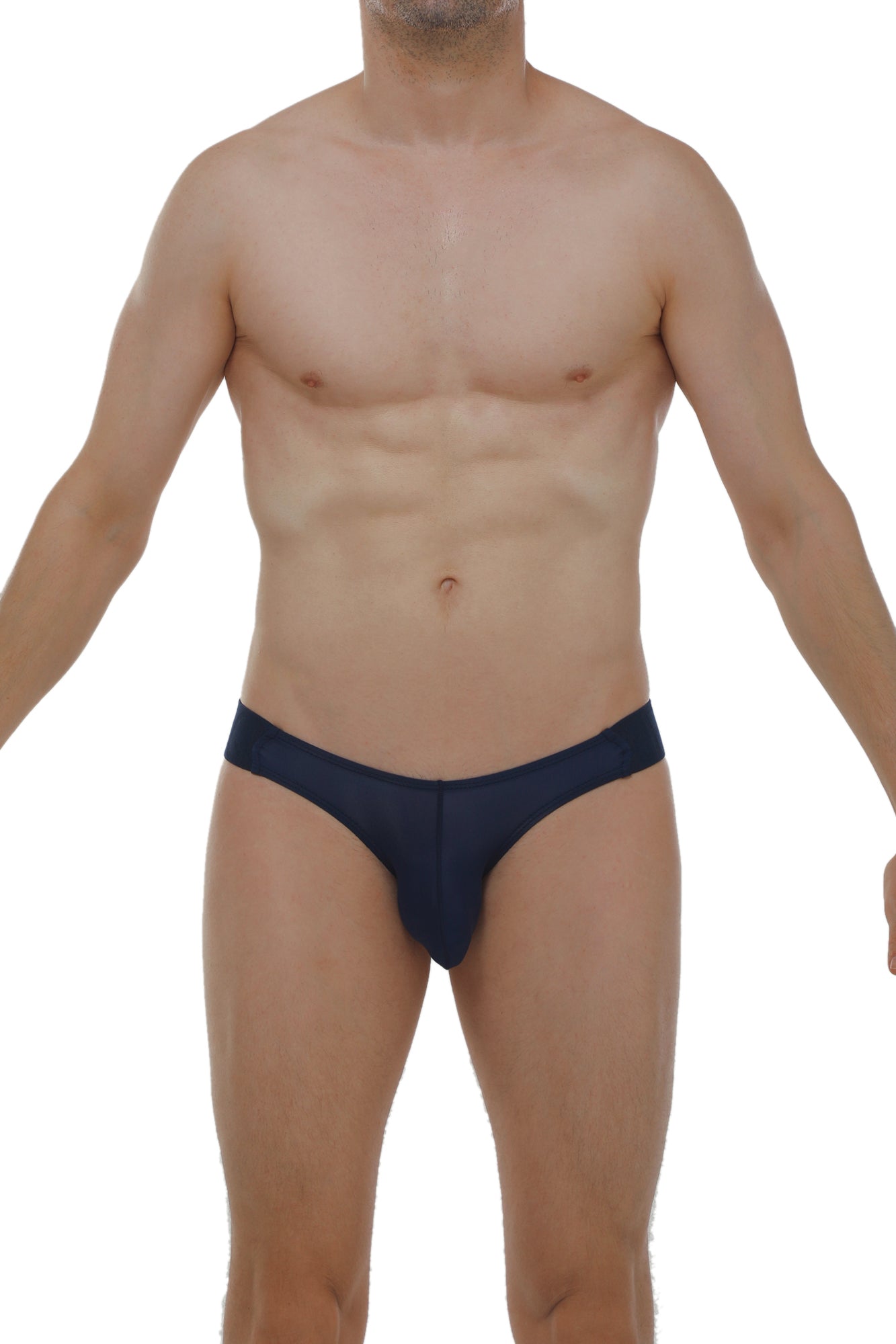 Navy blue men’s briefs by PetitQ jockstrap muy plum with smooth, form-fitting fabric and central seam detail