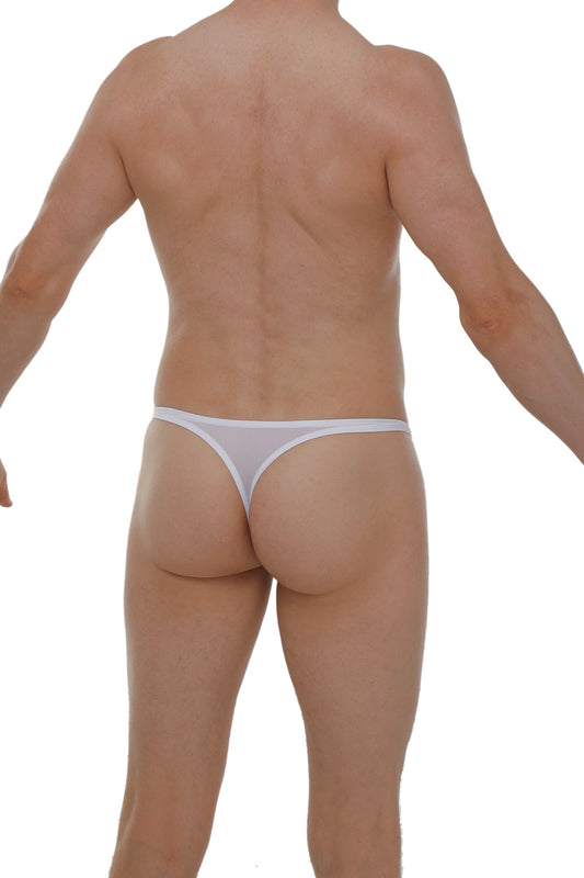 White sheer mesh thong petitq thong chirols blanc showcasing delicate lightweight lingerie design