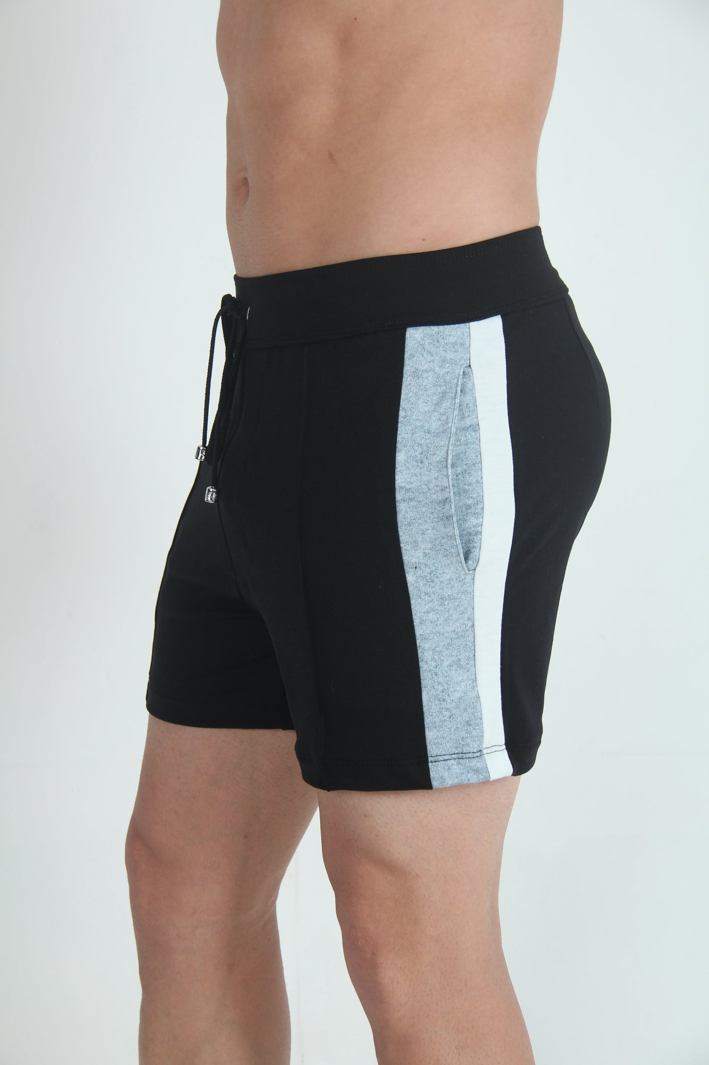 Tulio Panel Fleece Short - Black/Grey