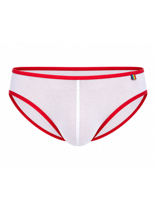 Pride USA Men's Mesh Gossamer Bikini Low-Rise Sheer Underwear