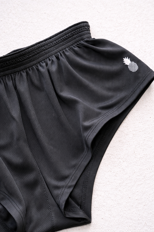 JJ Malibu Men's Stretch-It 2" Quick-Dry Short Shorts - Midnight Black