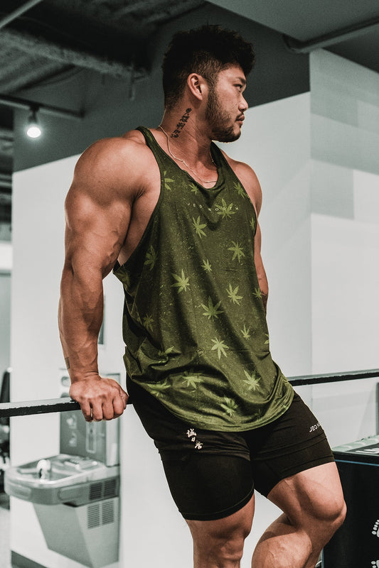 Jed North Men's Graphic Muscle Stringer - 420 Friendly