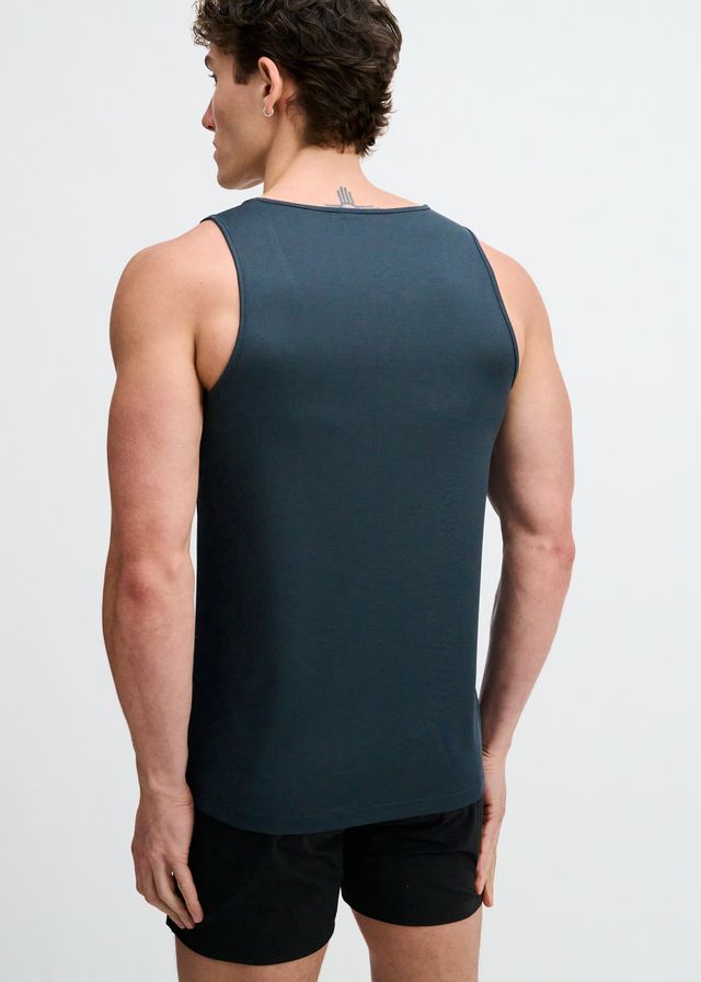 ST33LE Textured Stretch Mesh Performance Tank - Mariner