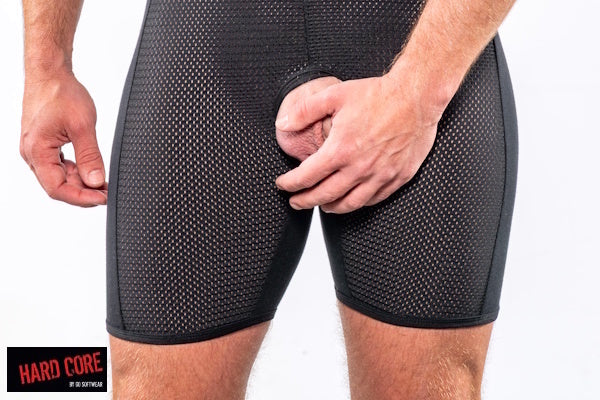Hard Core 3907 Herren Suck it Piggy C-Ring-Singlet - Schwarz