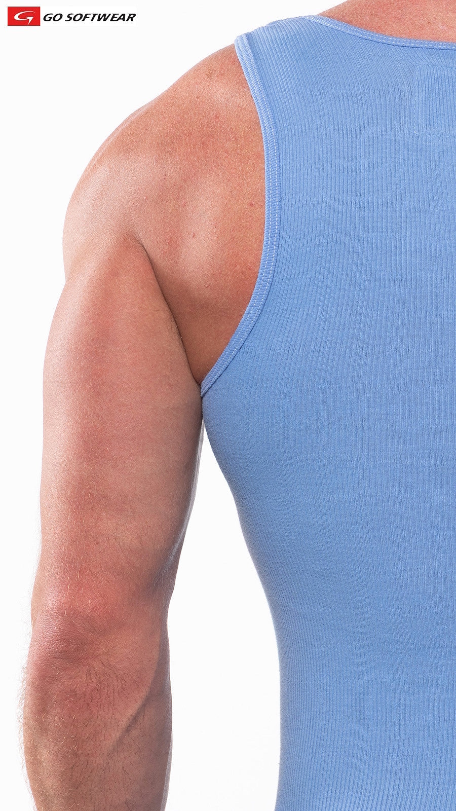 Go Softwear 4615 Laguna Ripp-Unterhemd für Herren - Blue Grotto