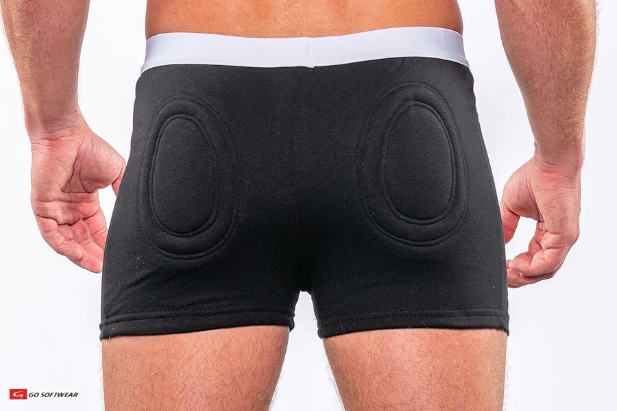Caleçon boxer rembourré original pour homme Go Softwear 2713 (présenté dans The New York Times) - Noir
