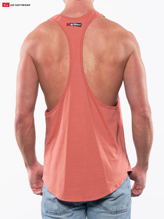 Go Softwear 4695 Herren Laguna Y-Back Muscle-Tanktop - Korallsand