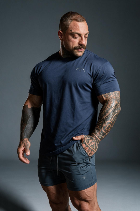 Jed North Men's Built Basics Tee - Navy Blue