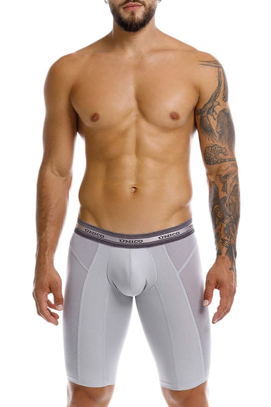 Gray unico 25040100323 albaricoque men’s athletic briefs with contoured support and breathable mesh panels