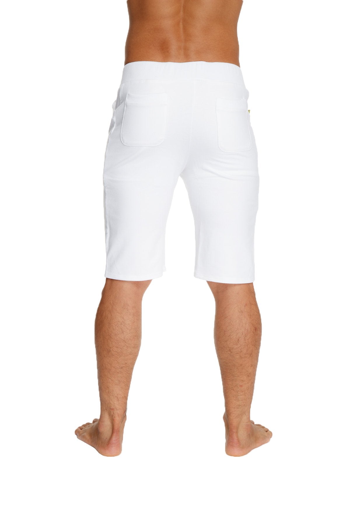 Urban tactical at home dress shorts in white cotton with a relaxed fit and two side pockets