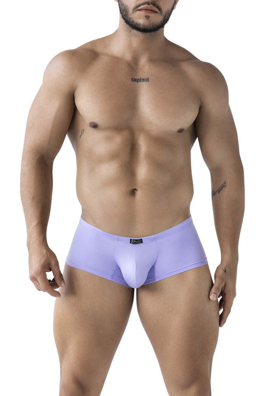 Light purple xtremen 91219 microfiber trunks with form-fitting design smooth elastic waistband and subtle front logo