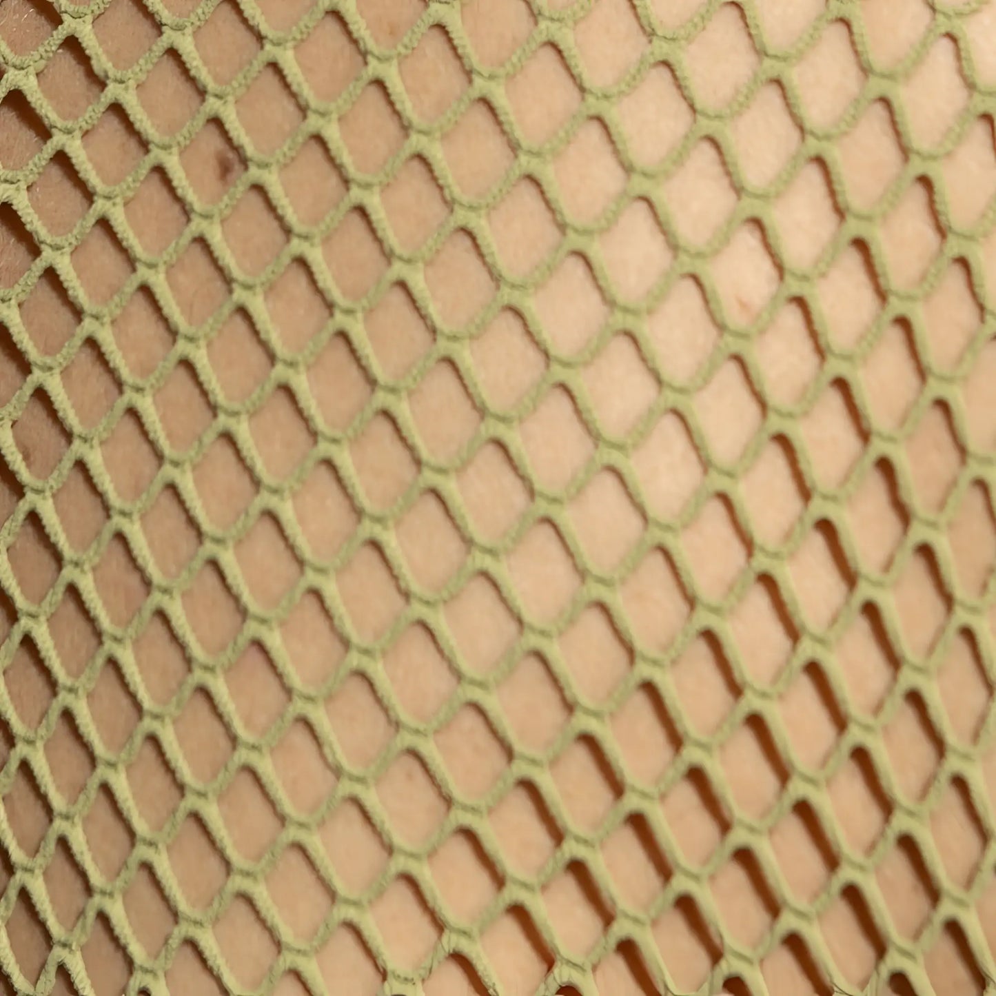 Olive green beachy net tank top made of mesh fabric with a diamond shaped pattern suitable for casual wear