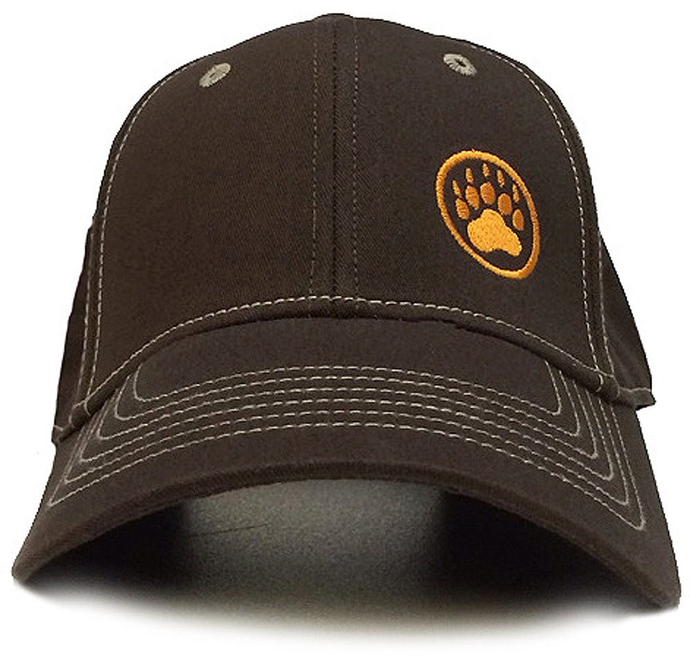 Ajaxx63 Bear Paw Logo Cap - Brown
