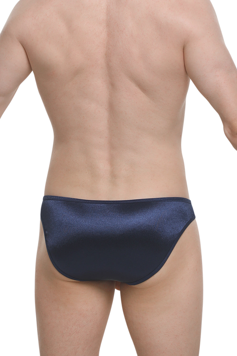 PetitQ Crotchless Bikini Satin Midnight Blue