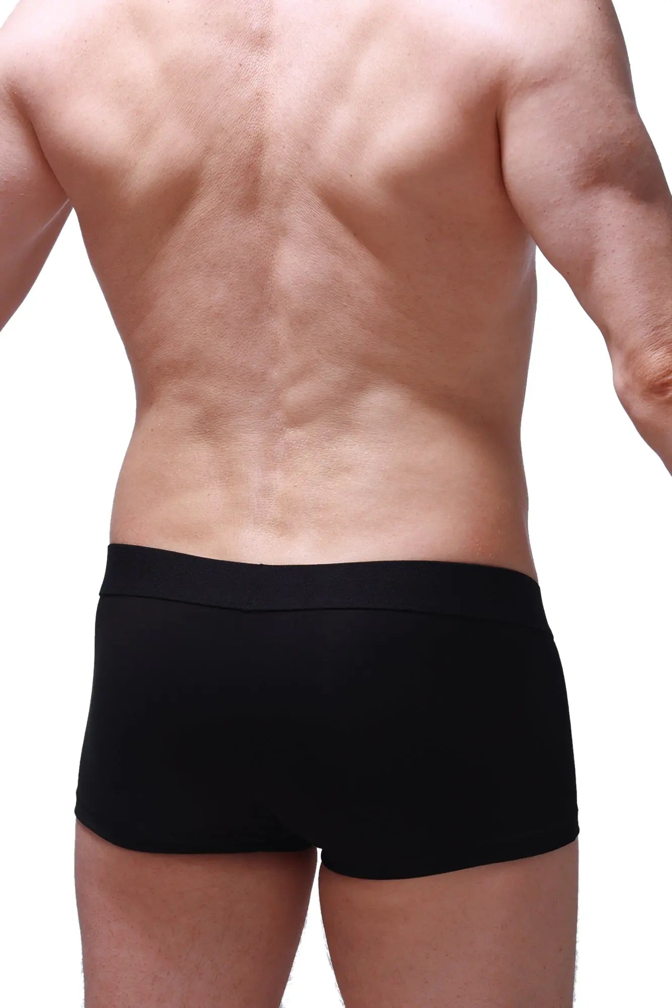 Black briefs boxer anjouin black with smooth, form-fitting design providing comfortable everyday support