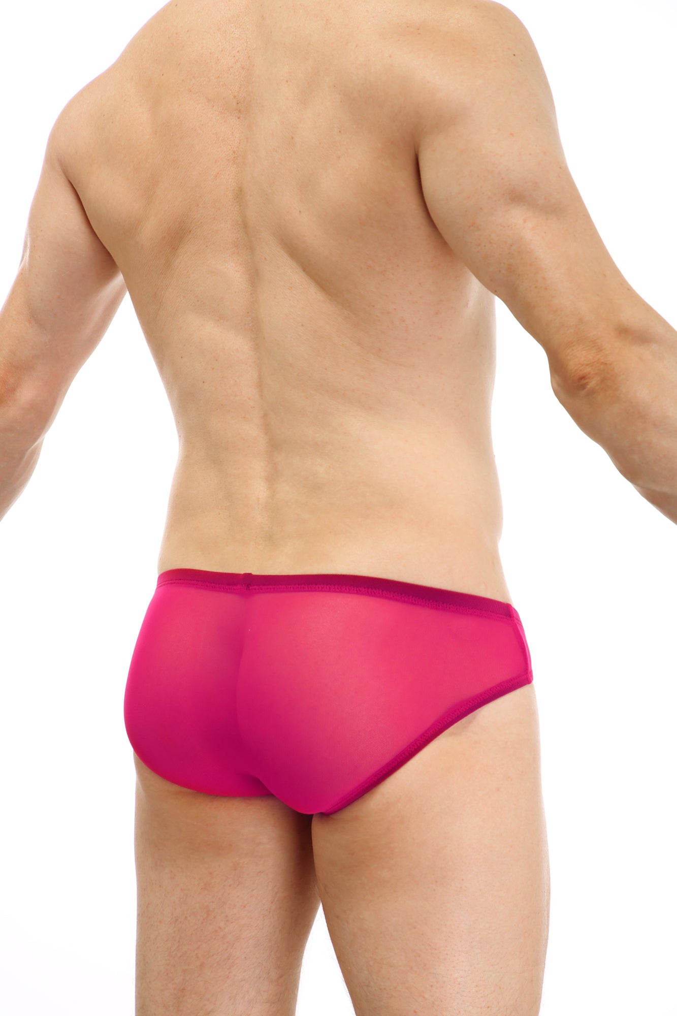 Slip Doppelbeutel Netz Fuchsia