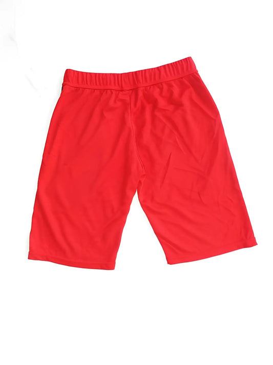 Bullywear 2Skin bright red elastic-waisted shorts made of smooth fabric size M for comfortable wear