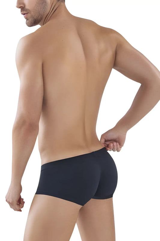 Black clever 229924 2pk australian trunks with smooth stretchy fabric and snug fit in men’s form-fitting briefs