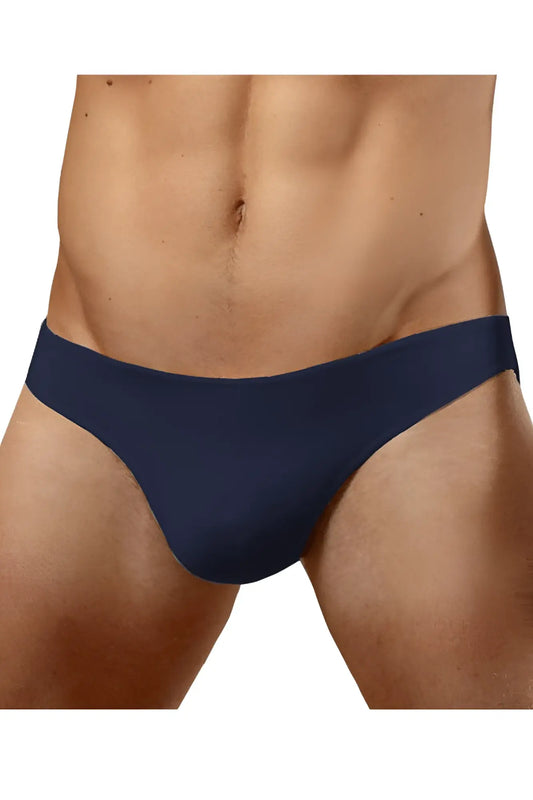 Doreanse 1281-nvy hang-loose bikini brief navy blue seamless cotton fabric for everyday comfort and support
