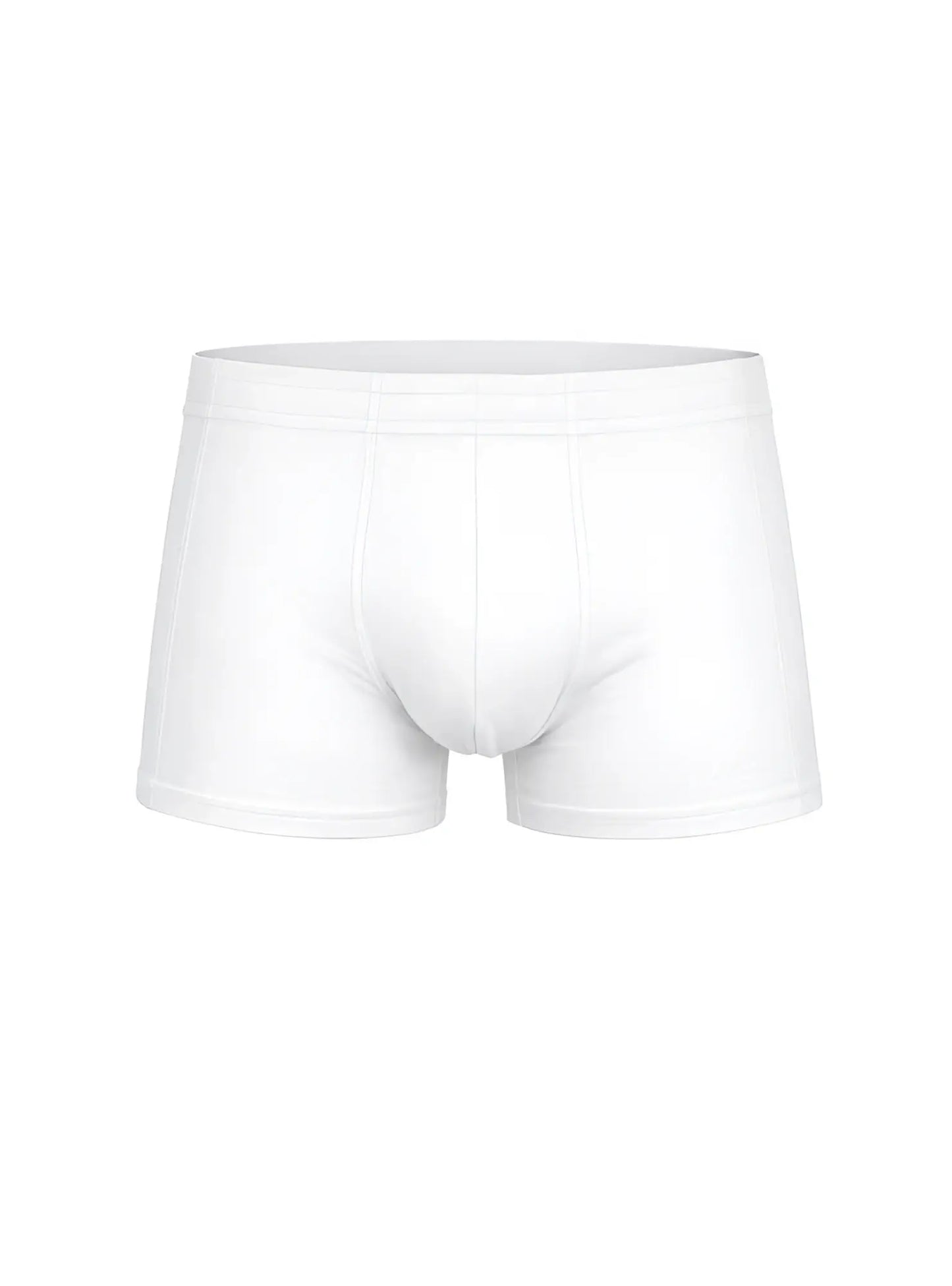White men’s Essential Trunk briefs with smooth seamless design and elastic waistband for comfortable support