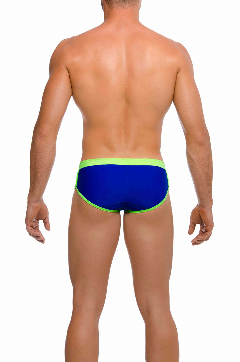 Maillot de bain slip Gigo HOT BLUE/GREEN GS02004-BLUEGREEN Taille M