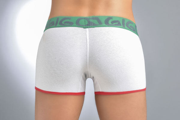 Gigo COLOR WHITE Kurze Boxershorts, Größe XL