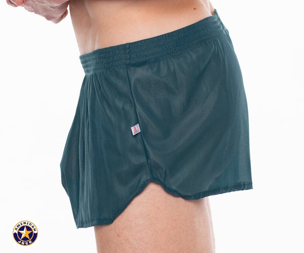 AMERICAN JOCK 8024 Men's Skins 6 ½” Running Short - Dark Forest