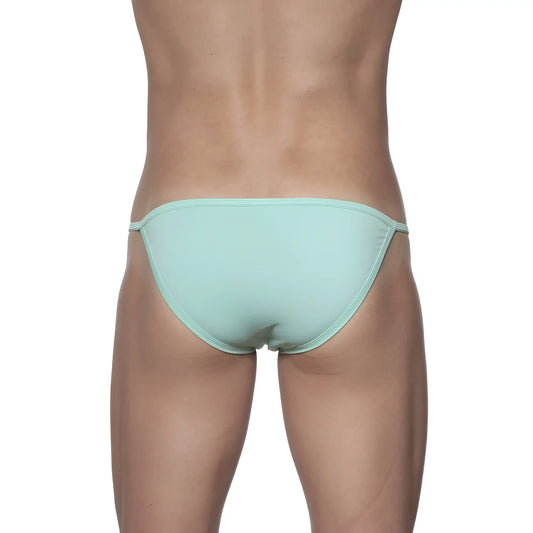 Light blue seamless swim trunks with a minimalist design for groovin string bikini mint green st0114