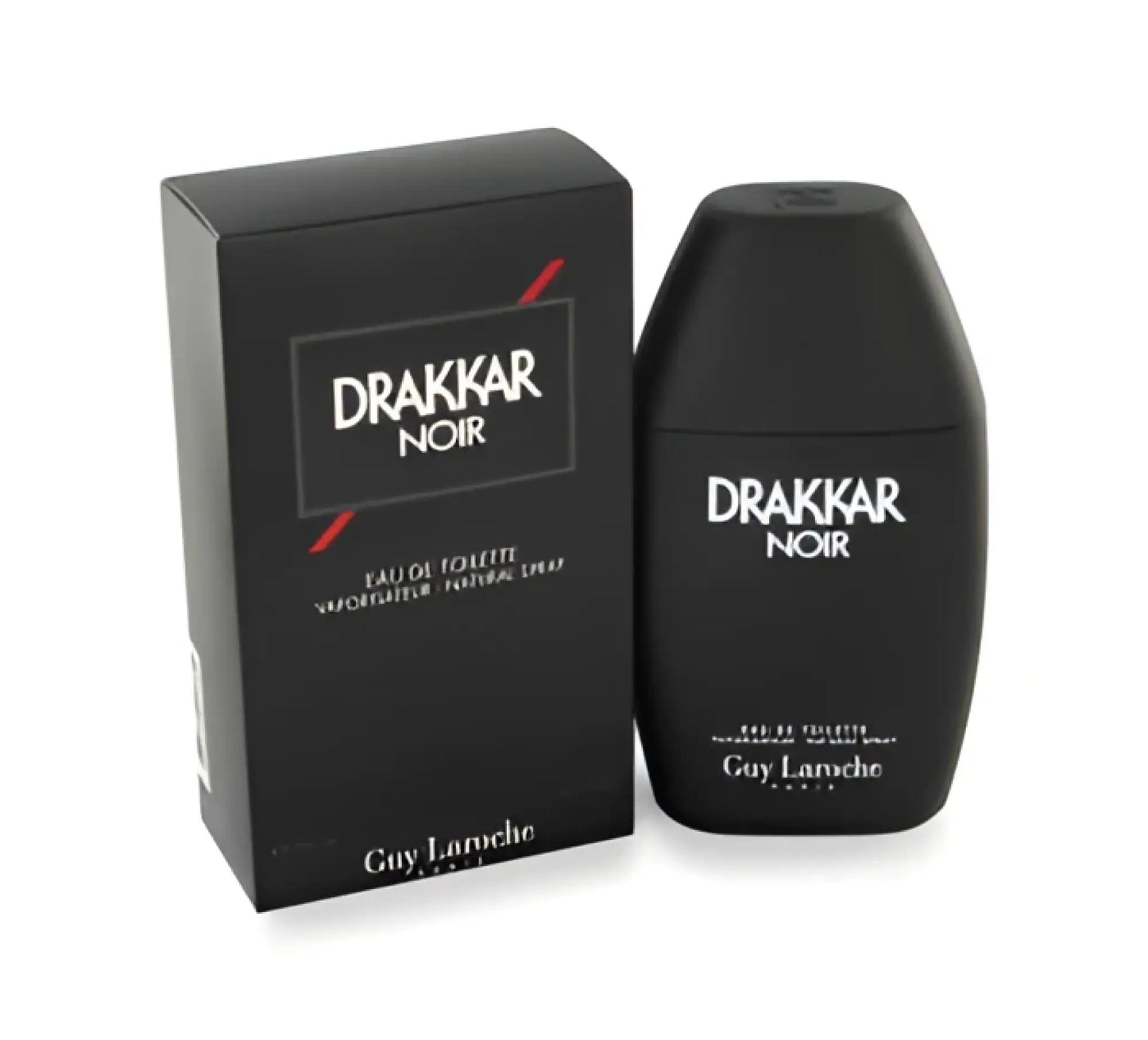 Black matte-finish bottle of guy laroche drakkar noir eau de toilette spray 1 oz men’s fragrance product image