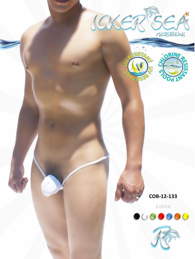 Maillot de bain string micro Icker Sea Cup blanc COB-12-133