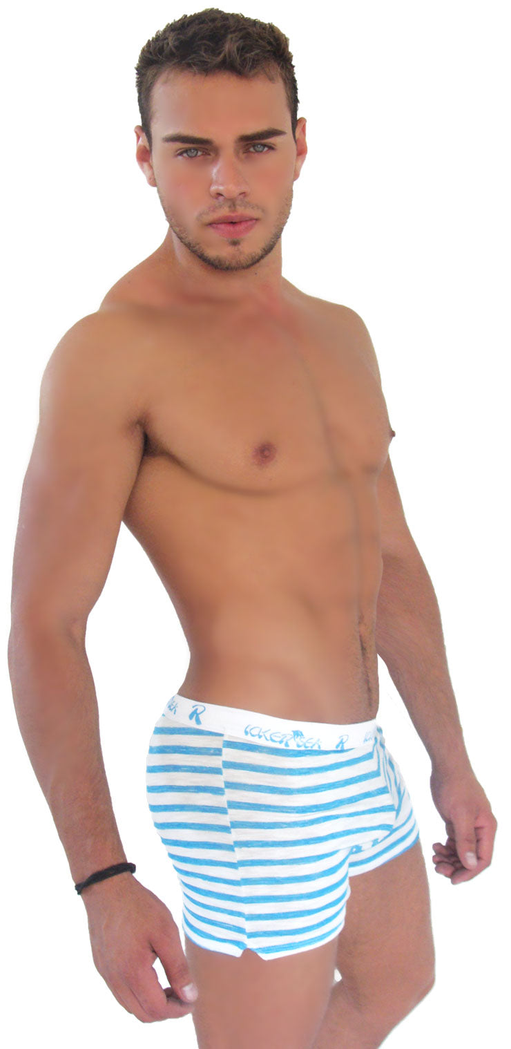 Icker Sea Sailor Stripe Boxer Brief Long Boxer Brief Underwear COI-14-17