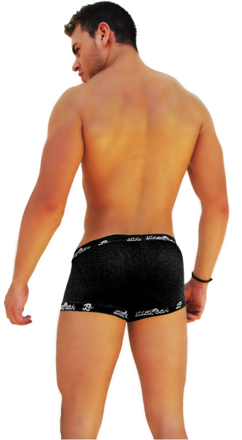 Icker Sea Logo Trim Boxer Brief Unterwäsche Schwarz COI-14-BLACK-06