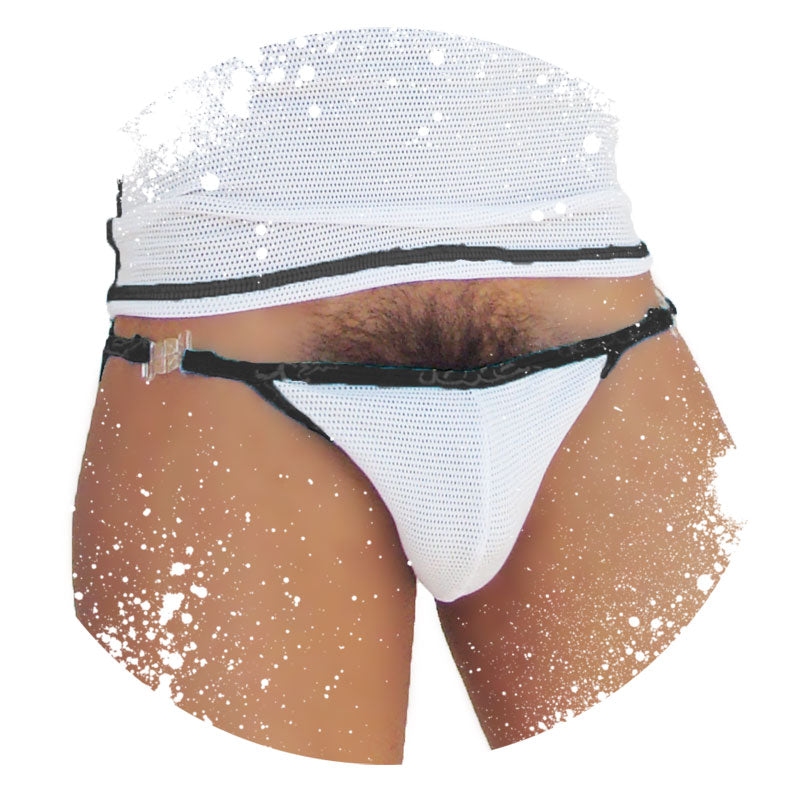 Icker Sea Fresh Dots Logo Trim Microslip Bikini Unterwäsche Schwarz COI-14-FD-03