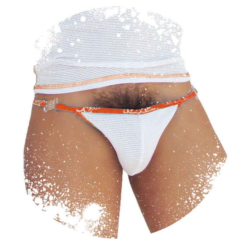 Icker Sea Fresh Dots Logo Trim Microslip Bikini Unterwäsche Orange COI-14-FD-03