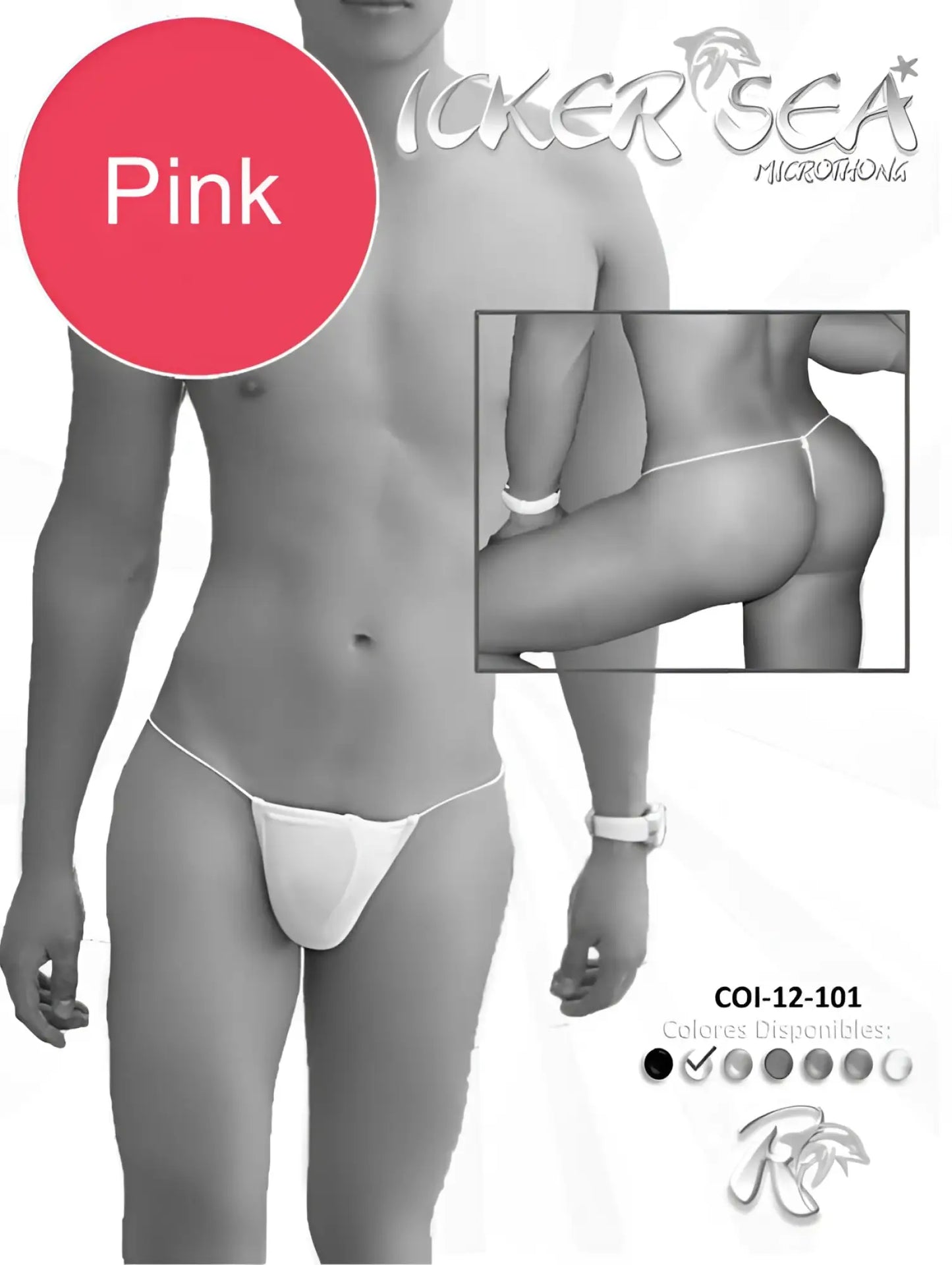 Pink lace microthong from icker sea solid micro g string underwear in pink showcasing delicate lace material