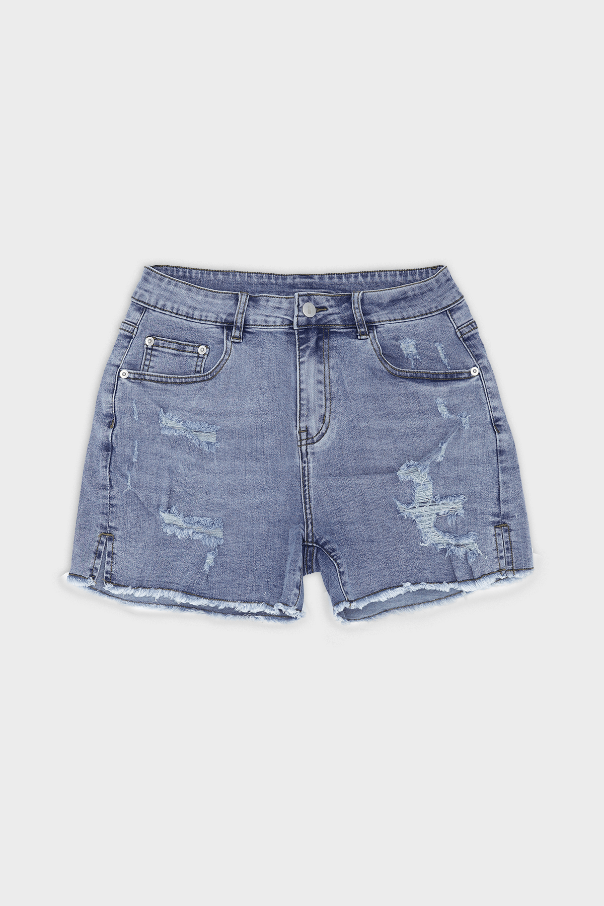 JJ Malibu Men's Jaded 3.5" Denim Short Shorts - Washed Blue