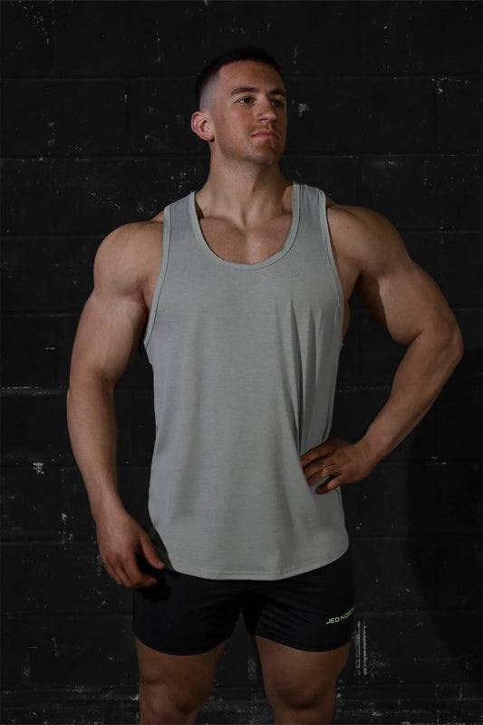 Jed North Men's Vital Raw-Hem Tank Top 2.0 - Gray