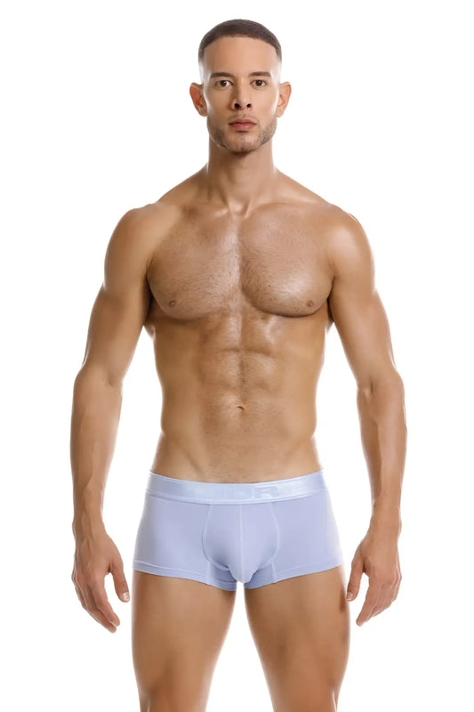 Light blue JOR 2140 Element trunks with form-fitting design and smooth fabric waistband for comfortable wear