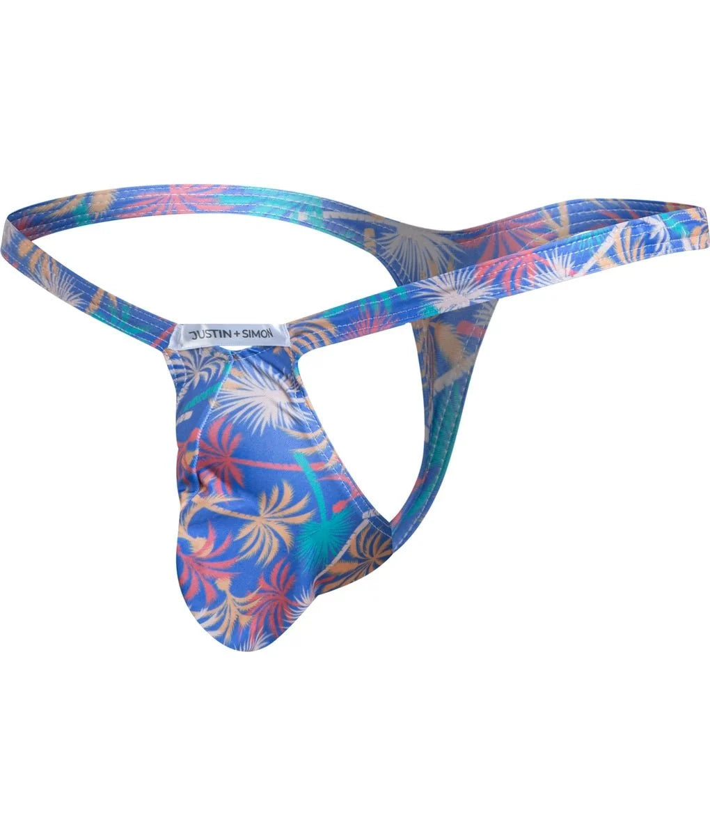 Justin + Simon XSJBU02 Men's Bulge Thong Wild Prints