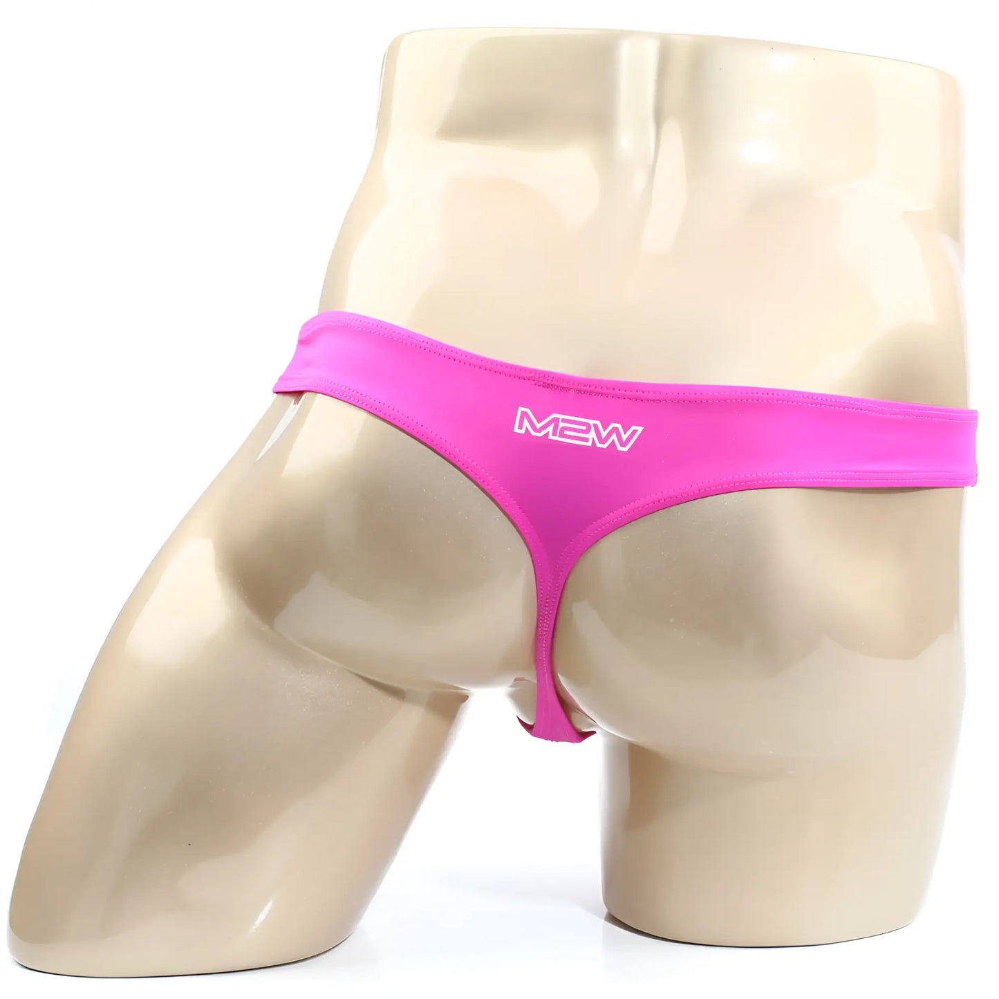 Bright pink metro male wear alegria thong made of smooth stretchy fabric with sleek design showing front side