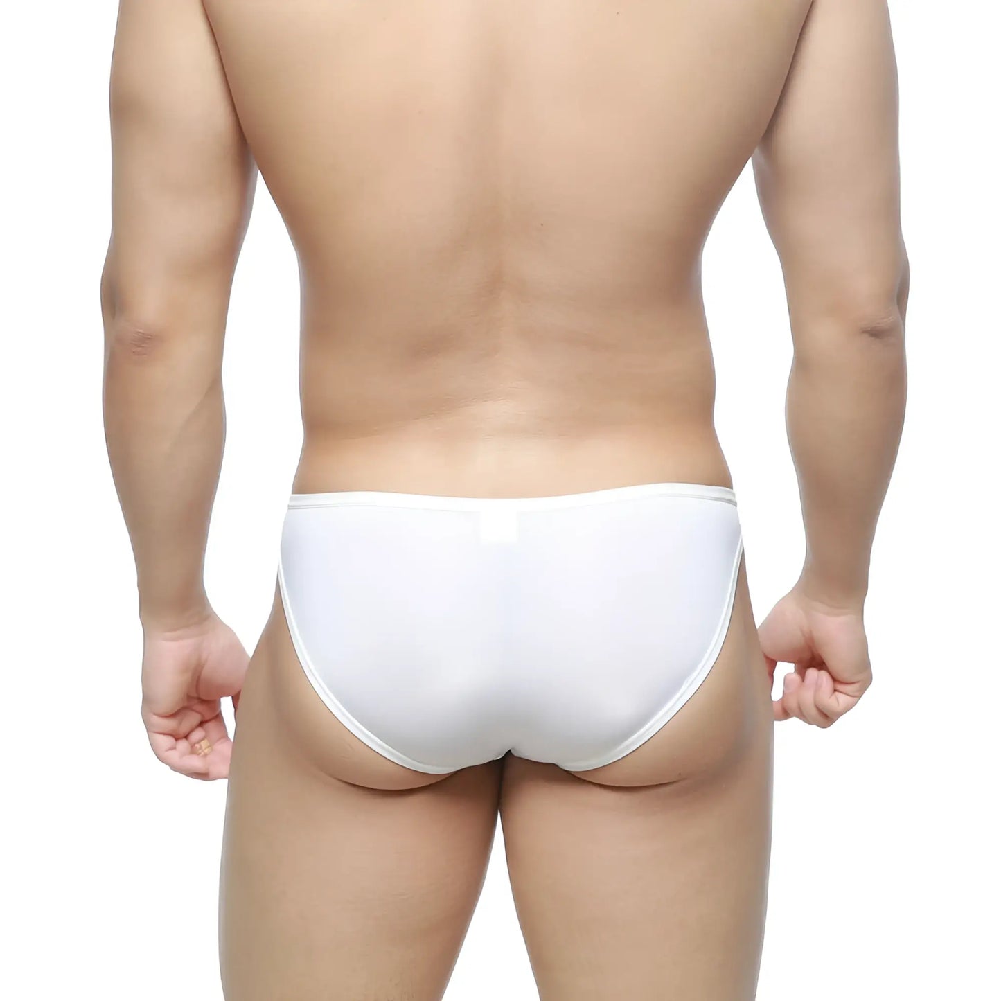 MetroMaleWear dangerous brief white 8004-00 smooth seamless white form-fitting men’s underwear front view