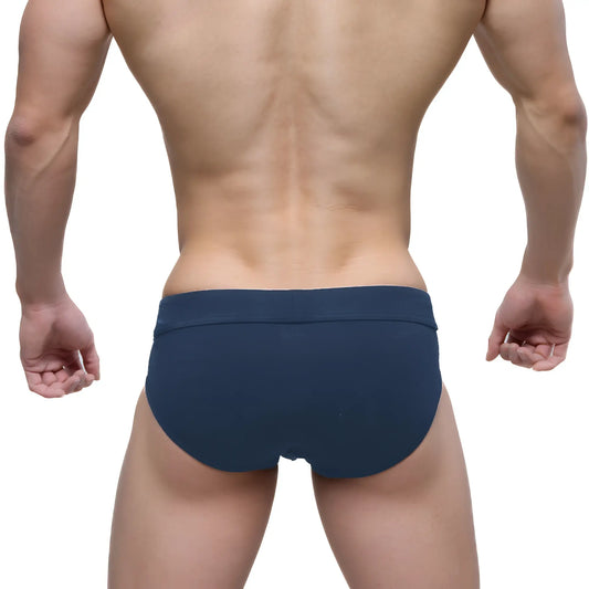 Navy blue metro male wear deseo brief 5503-28 with a smooth fitted design for comfortable everyday wear