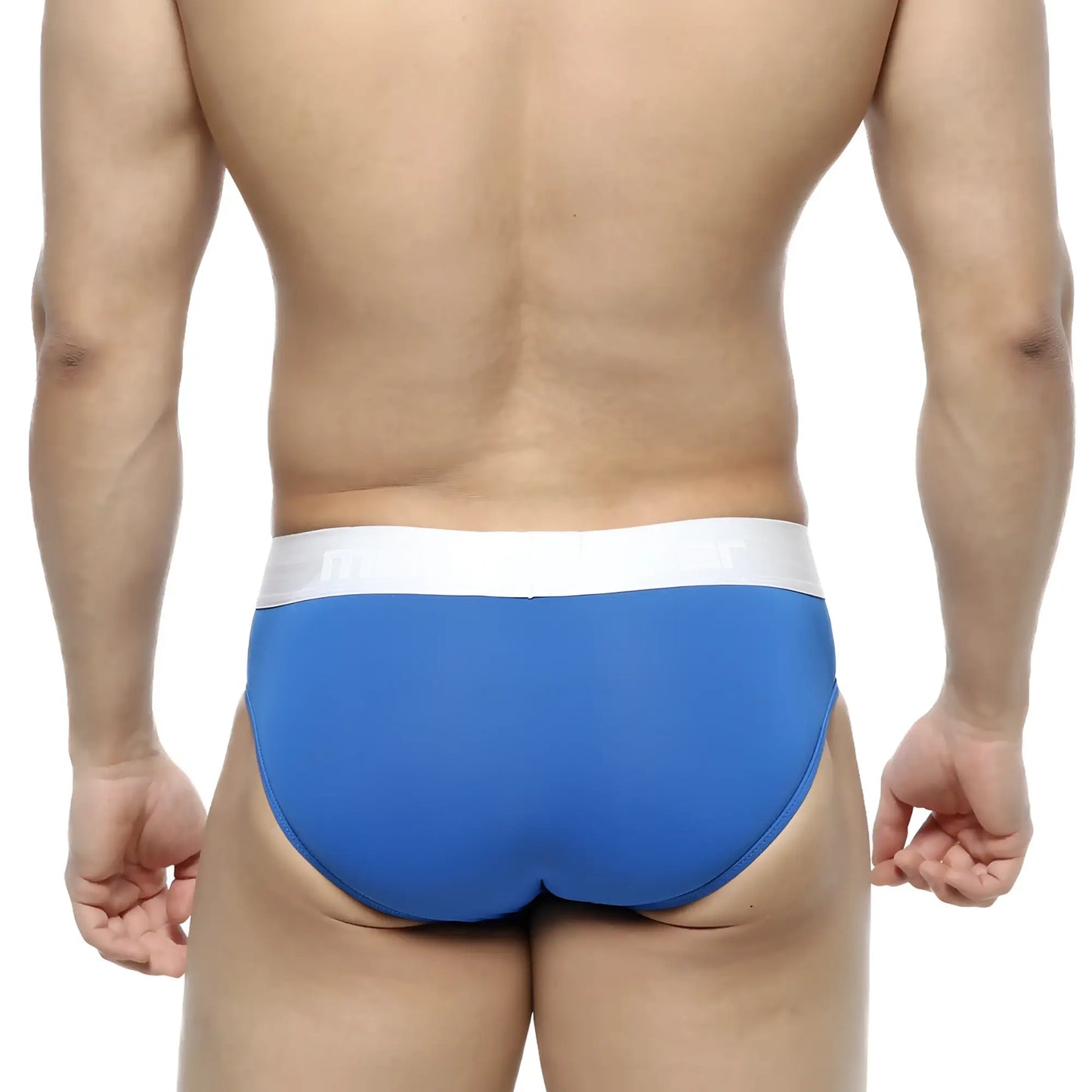 MetroMalewear dolce brief royal blue blue briefs with white waistband designed for comfort and style