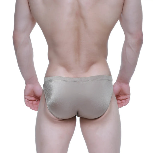 Shimmering metallic gold briefs metro male wear elegance bikini 5103-m02 with sleek form-fitting design
