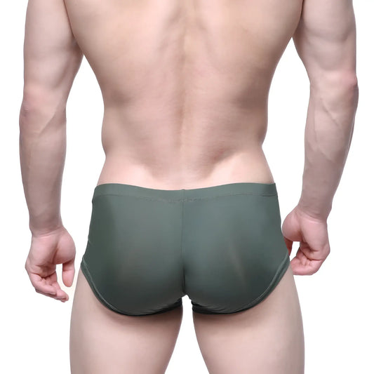 Olive green stretch fabric briefs metro malewear entropy trunk green 2125-06 designed for comfort and flexibility